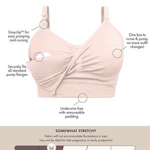 Kindred Bravely Sublime All-in-One Hands-Free Pumping & Nursing Bra w/ EasyClip